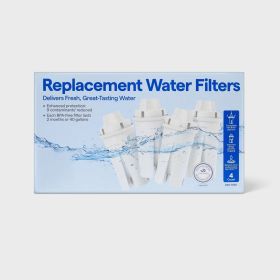Enhanced Replacement Water Filters for Pitchers 4pk