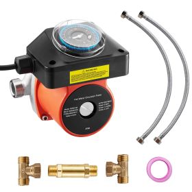 Hot Water Recirculating Pump, with Bypass Valve, Instant Recirculation Pump Kit with Timer, Adapter, Circulation Circulator System