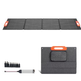 150W Foldable Monocrystalline Solar Panel, 23% Efficiency Portable ETFE Mono Solar Panel Charger with MC4 Output, Type-C, QC3.0 USB & DC Ports