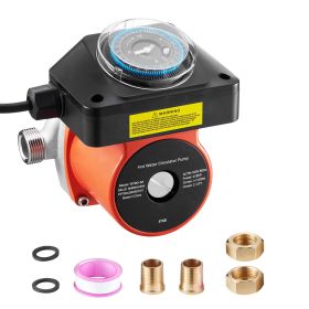 Hot Water Recirculating Pump, with Timer, 10 GPM Instant Recirculation Pump Kit, Circulation Circulator System, 0.13 HP AC 110-120V