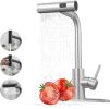 Kitchen Faucets with Pull Down Sprayer,Waterfall Kitchen Sink Faucet,Commercial Utility Stainless Steel Kitchen Faucets