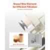 Air Compressor Filter Regulator, 3/8" NPT Dual Stage Air-Drying System with 25Î¼m + 5Î¼m Brass Filter Element
