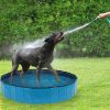 Foldable Dog Pet Bath Pool; 63" Diameter Large Collapsible Wading Pool Pits Ball Pool Portable Bathing Swimming Tub for Dogs Cats Indoor & Outdoor Us