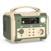 500W Portable Power Station; 484Wh Solar Generator Power Pack Battery Lithium Backup Power Supply with 2 AC Outlets; Emergency LED Light for Outdoor