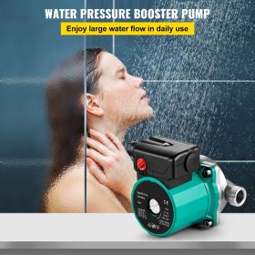 Hot Water Recirculating Pump, 93W, 110V Water Circulator Pump, Circulation Pump, 3/4â€³ G Thread to 1/2â€³ NPT Brass Adapter, Stainless Steel Head