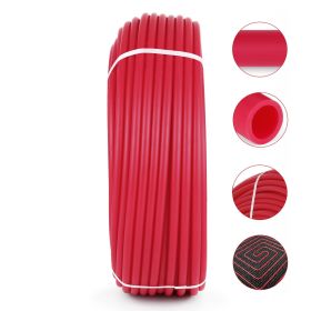 3/4" X 300Ft PEX Tubing Pex-B Red Hydronic Radiant Floor Heat Heating System Pex Pipe Pex Tube (3/4" , 300Ft/Red)