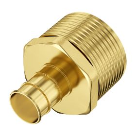 Pipe Fittings, 1/2" 25PCS Brass Pipe Fittings, Clamp-style 1/2 NPT External Thread Pipe Connector Brass Air Fittings