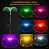 Solar Jellyfish Garden Lights, 7 Color Changing + 5 Constant Color LED Waterfall Lamp, IP44 Waterproof Auto On/Off for Patio Yard Lawn Walkway Decor