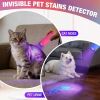 UV Blacklight Flashlights 3-Pack Set, 9 LEDs 395nm Mini Black Light for Neon Glow Art, Class Teaching, Scorpions, Pets Stains Urine