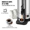 Commercial Coffee Urn, 65 Cups Stainless Steel Large Coffee Dispenser, 1500W 110V Electric Coffee Maker Urn For Quick Brewing