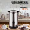 Commercial Coffee Urn, 65 Cups Stainless Steel Large Coffee Dispenser, 1500W 110V Electric Coffee Maker Urn For Quick Brewing