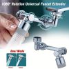 1pc, 1080 Â° Swivel Faucet Extender, ABS Universal Sink-Water Aerator, Kitchen Bathroom 1080 Â° Angle Rotatable Spray Attachment