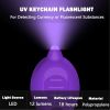 Mini UV Keychain Flashlight, Portable Black Light, 12 Lumen Ultra Bright Tiny Flashlight