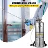 3.5Gal Stainless Steel Sprayer,l Set with 20" Wand& Handle& 3FT Reinforced Hose, Hand Pump Sprayer with Pressure Gauge&Safety Valve