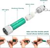 30 Pieces Mini Led Flashlight Keychain Portable 5 Bulb LED Flashlight for Camping Party Favors 30 Pieces Mini Led Flashlight Keychain Portable 5 Bulb