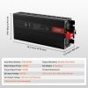 Modified Sine Wave Inverter, 3000Watt, DC 12V to AC 120V LCD Display Power Inverter with 3 AC Outlets 2 USB Port 1 Type-C Port 10 Spare Fuses