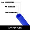 3/4" PEX Tubing 300Ft Non-Barrier PEX Pipe Blue Pex-b Tube Coil for Hot and Cold Water Plumbing Open Loop Radiant Floor Heating System PEX Tubing (3/4