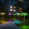 Solar Jellyfish Garden Lights, 7 Color Changing + 5 Constant Color LED Waterfall Lamp, IP44 Waterproof Auto On/Off for Patio Yard Lawn Walkway Decor