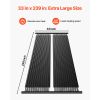 Solar Pool Heater, 2.75 x 20 ft HDPE Solar Pool Panel( 2 Pcs) - Durable & Weather-Proof, with Complete Accessories