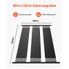 Solar Pool Heater, 4 x 10 ft HDPE Solar Pool Panel( 4 Pcs) - Durable & Weather-Proof, with Complete Accessories