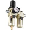 Air Compressor Filter Regulator Lubricator (FRL), 3/8" NPT Air Compressor Water Separator