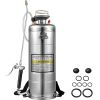 3.5Gal Stainless Steel Sprayer,l Set with 20" Wand& Handle& 3FT Reinforced Hose, Hand Pump Sprayer with Pressure Gauge&Safety Valve