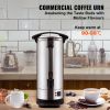 Commercial Coffee Urn, 110 Cups Stainless Steel Large Coffee Dispenser, 1500W 110V Electric Coffee Maker Urn For Quick Brewing