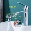 1pc, 1080 Â° Swivel Faucet Extender, ABS Universal Sink-Water Aerator, Kitchen Bathroom 1080 Â° Angle Rotatable Spray Attachment