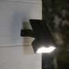 Solar Powered Black Color Lock LED Landscape Spotlight, 100 Lumens, 2 Pack