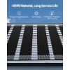 Solar Pool Heater, 4 x 10 ft HDPE Solar Pool Panel( 4 Pcs) - Durable & Weather-Proof, with Complete Accessories