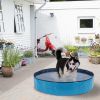 Foldable Dog Pet Bath Pool; 63" Diameter Large Collapsible Wading Pool Pits Ball Pool Portable Bathing Swimming Tub for Dogs Cats Indoor & Outdoor Us