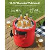 Insulated Beverage Dispenser, 3 Gal/11.4L Thermal Hot and Cold Drink Server Dispenser with Spigot