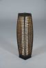Solar Outdoor Floor Lamp, Lantern Wicker Deck Lights for Garden Decor, 1 Piece