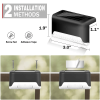 16/32PCS solar outdoor light, spring camping outdoor light, outdoor LED step light, solar charging, suitable for balconies, terraces, stairs, fences