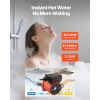 Hot Water Recirculating Pump, 10 GPM, Instant Circulation Circulator Pump System, 3-Speed Control, 0.13 HP, 110-120V, NPT 3/4 in to NPT 1/2 in Adapter