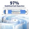 HUINING RO Membrane Residential Reverse Osmosis Membrane Water Filter Cartrige Replacement for Home Drinking Water Filtration System Household Under S